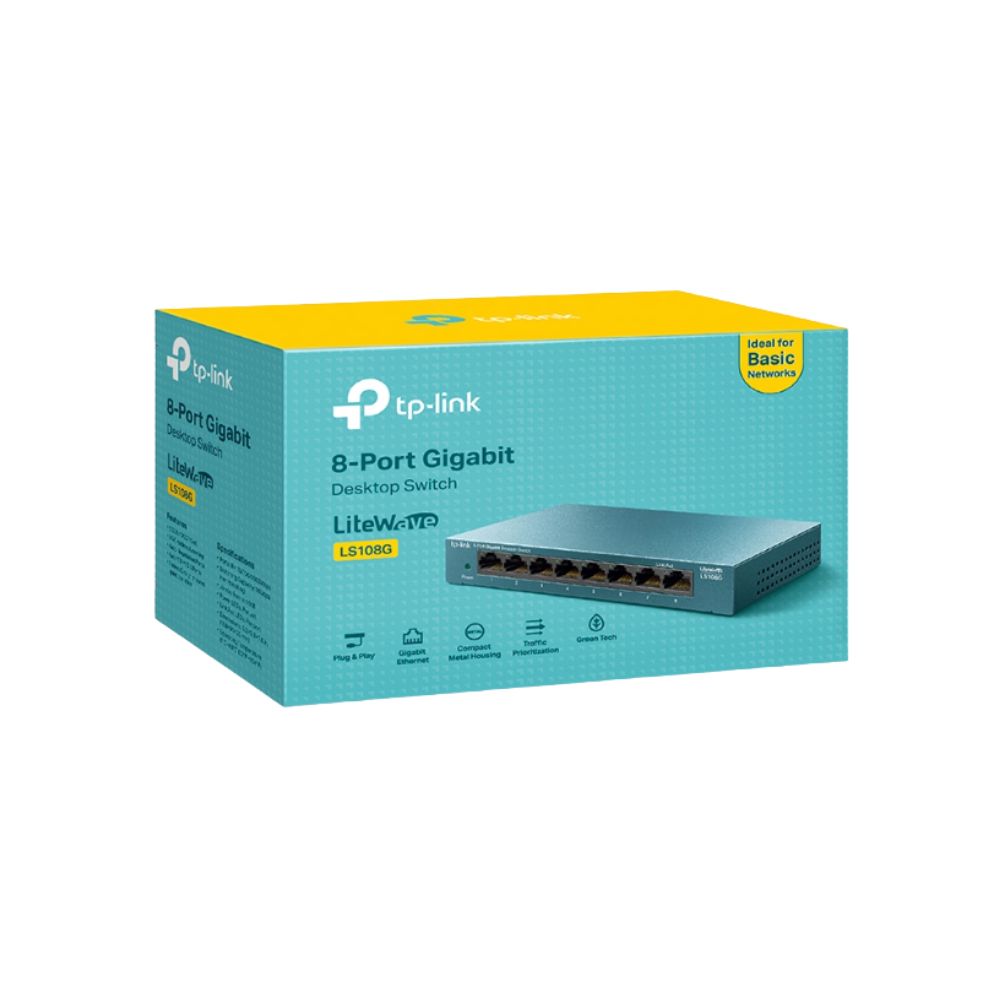 Tp-Link LS108G8-Port 10/100/1000Mbps Desktop Switch Tp-Link LS108G8-Port 10/100/1000Mbps Desktop Switch